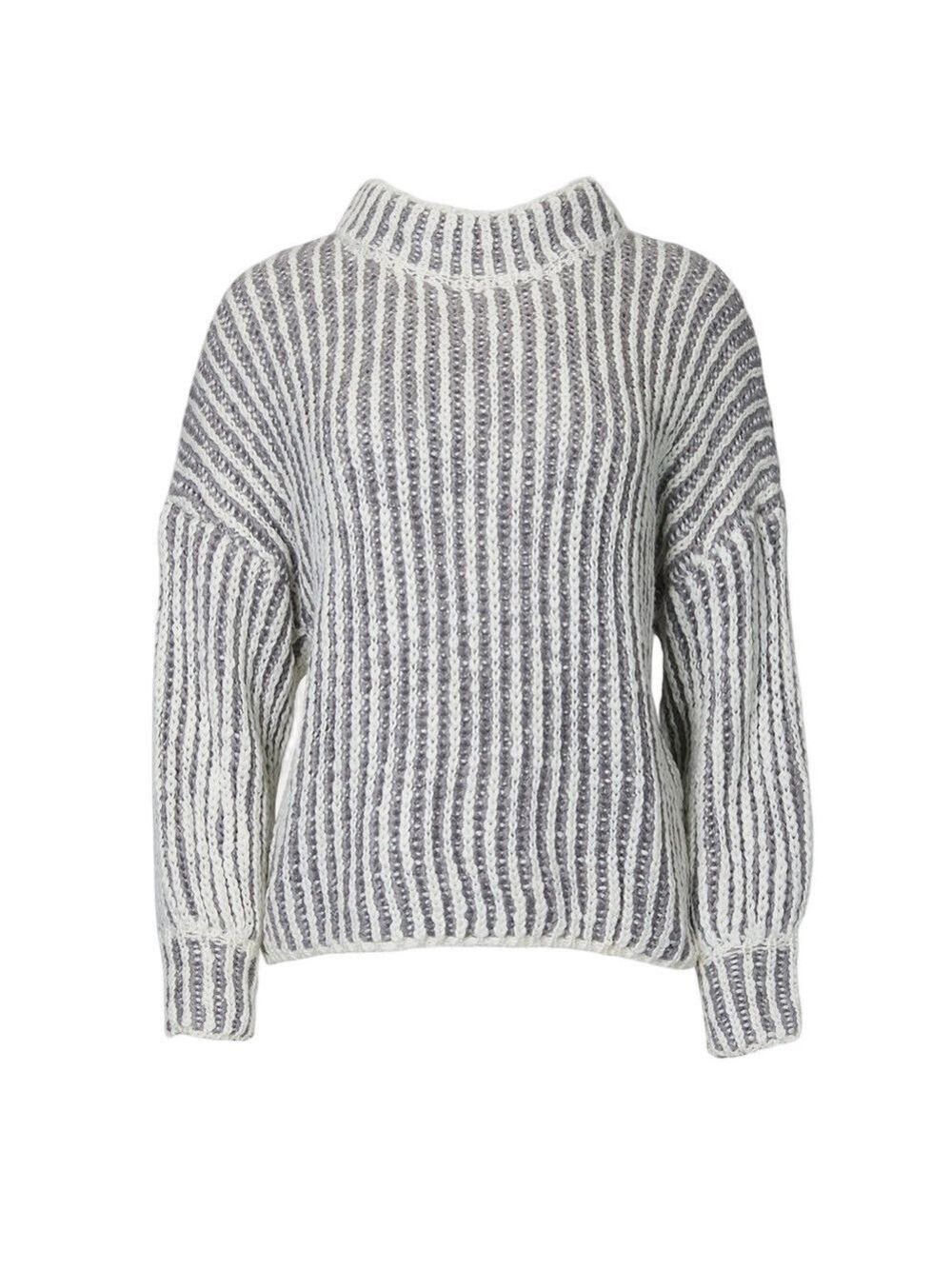 POL Woman’s Medium Mock Neck Sweater Blouson Sleeves